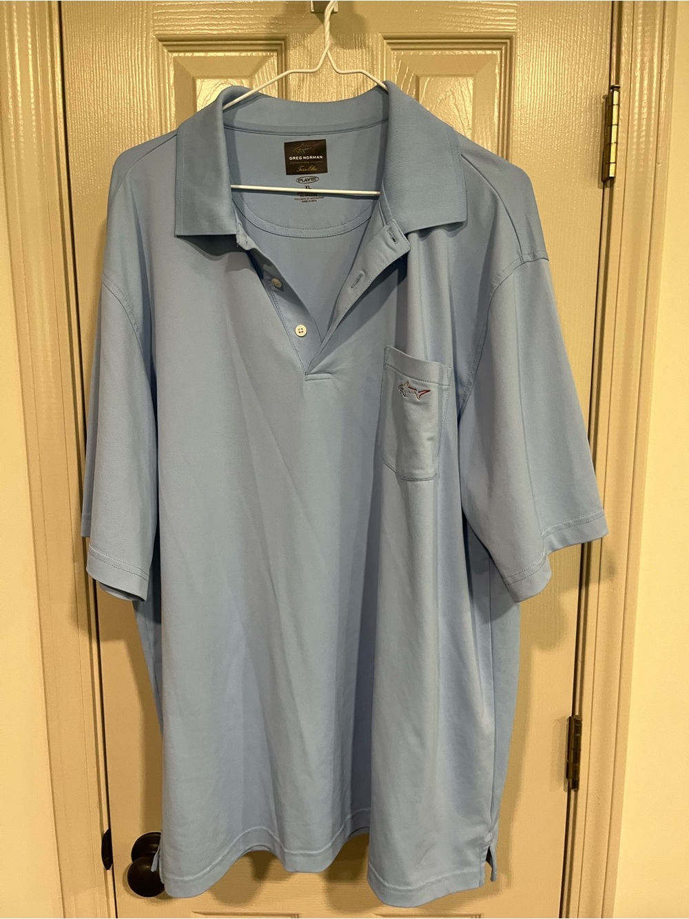 Greg Norman Collection Light Blue Short-Sleeve Polo